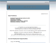 Tablet Screenshot of jobs.jlproperties.com